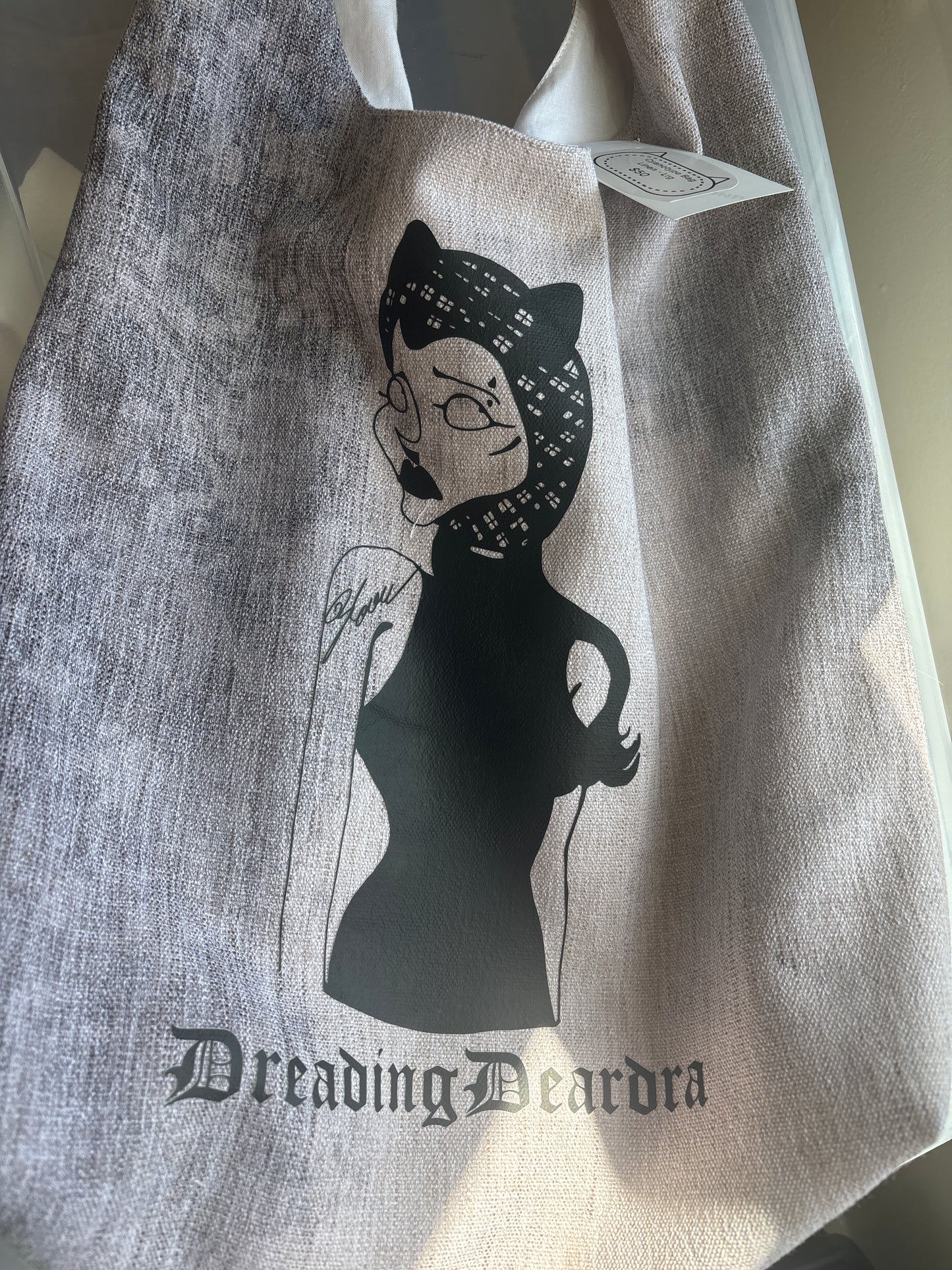 Large Linen Cyanotype Purse