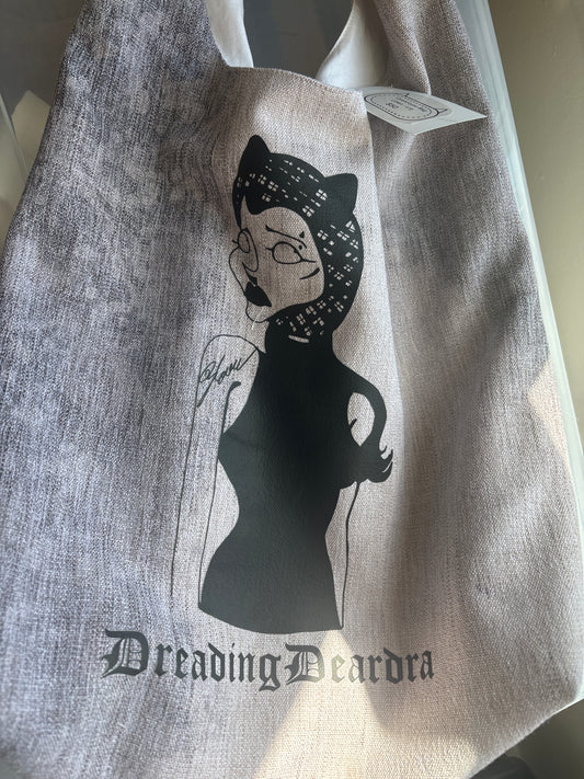Large Linen Cyanotype Purse