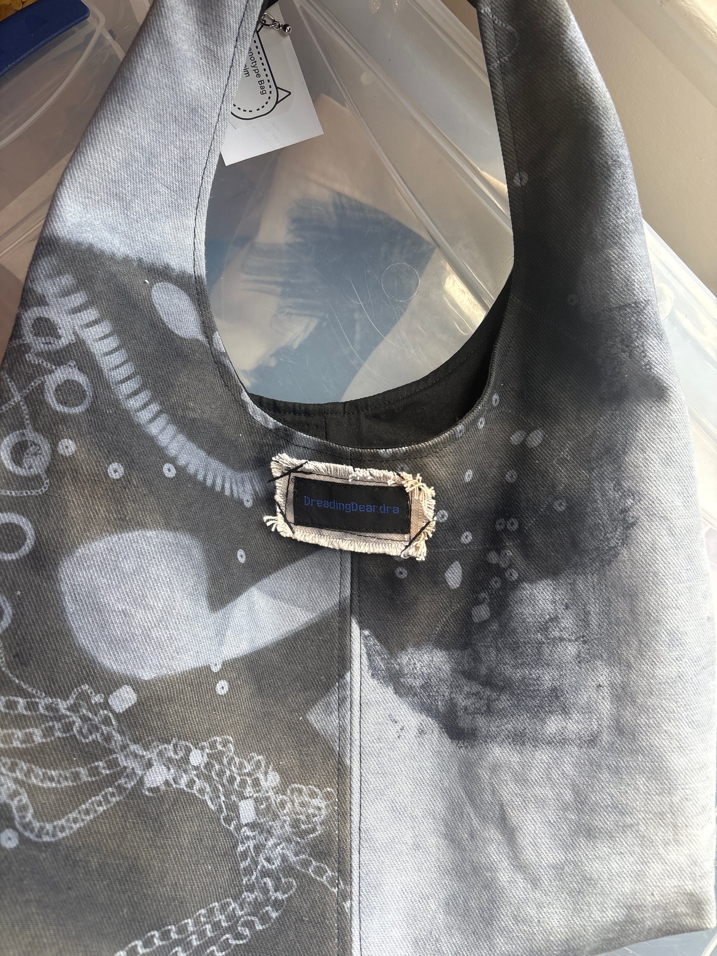 Denim Cyanotype purse